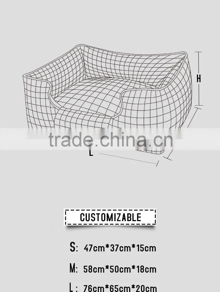 Handmade comfortable dog bed from professional manufacture factory