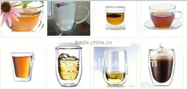 Small Order 80ml 250ml 350ml Double Wall Borosilicate Glass Cup With Wooden Seal Lid