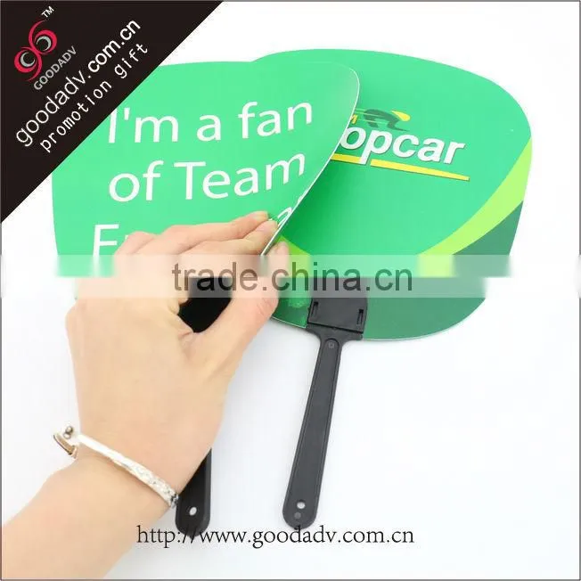 2015 the new promotional Round hand fan, O ring hand fan,custom pp fan