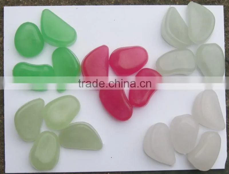 photoluminescent pebble/photoluminous pebble/glow in dark pebble