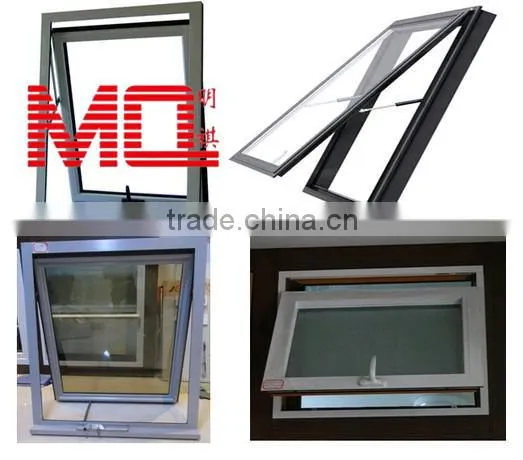 Duoble panel opening awning window curtain
