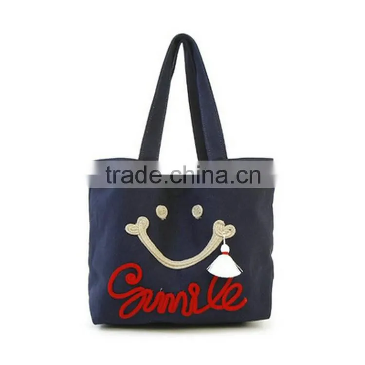 Most demanded products navy canvas tote bag import from china
