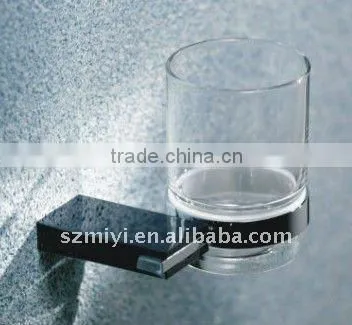 single bathroom glass holder