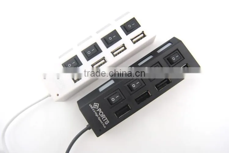 Computer 2.0 Hi-speed 4 Port Usb Hub Support 500GB HDD