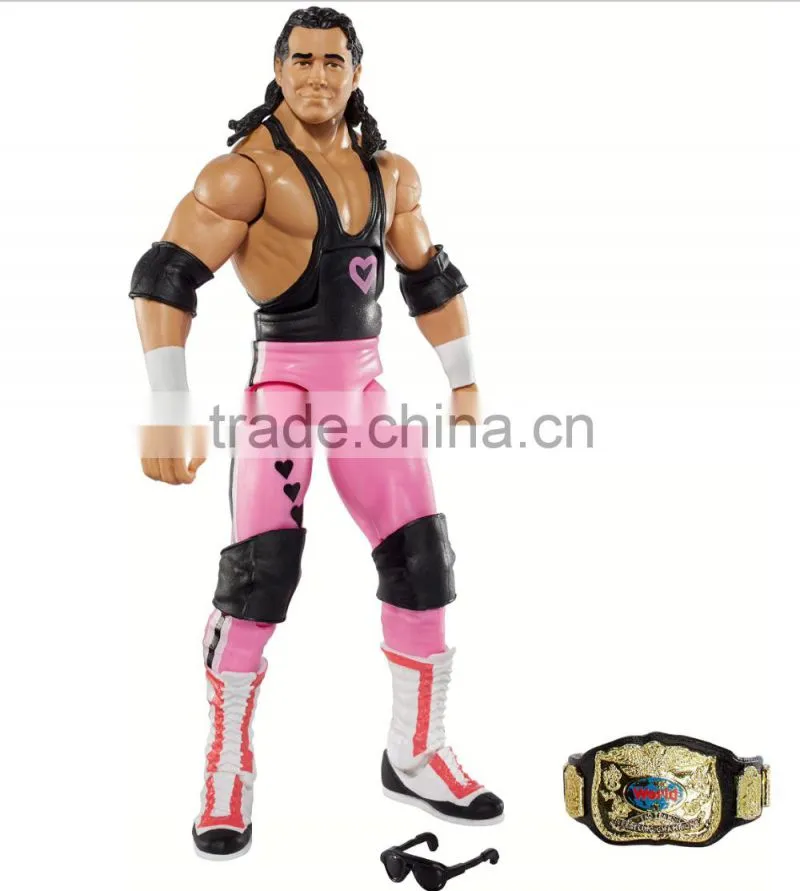 WWE Elite Flashback Hart Foundation Bret Hart Figure