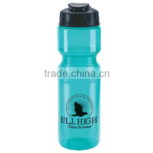 BPA free 840ml/28oz PET clear sport bottle