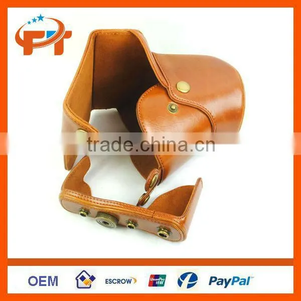 Pu leather camera bag camera case for GF6 14-42mm