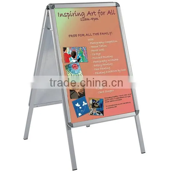 double side poster display stand