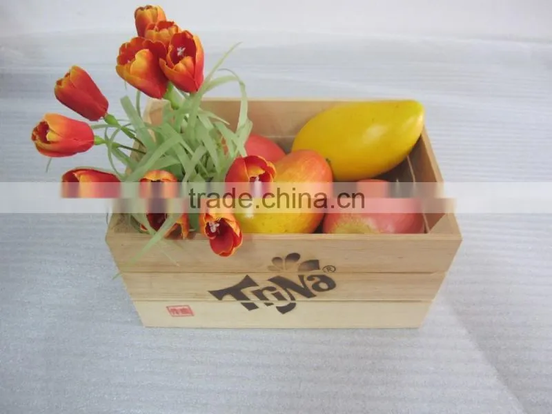 wooden handmade high quality outdoor wooden flower planter pot trays