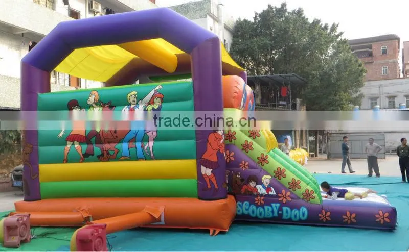 scooby doo bouncy slide combo combo, kids inflatable jumper combo