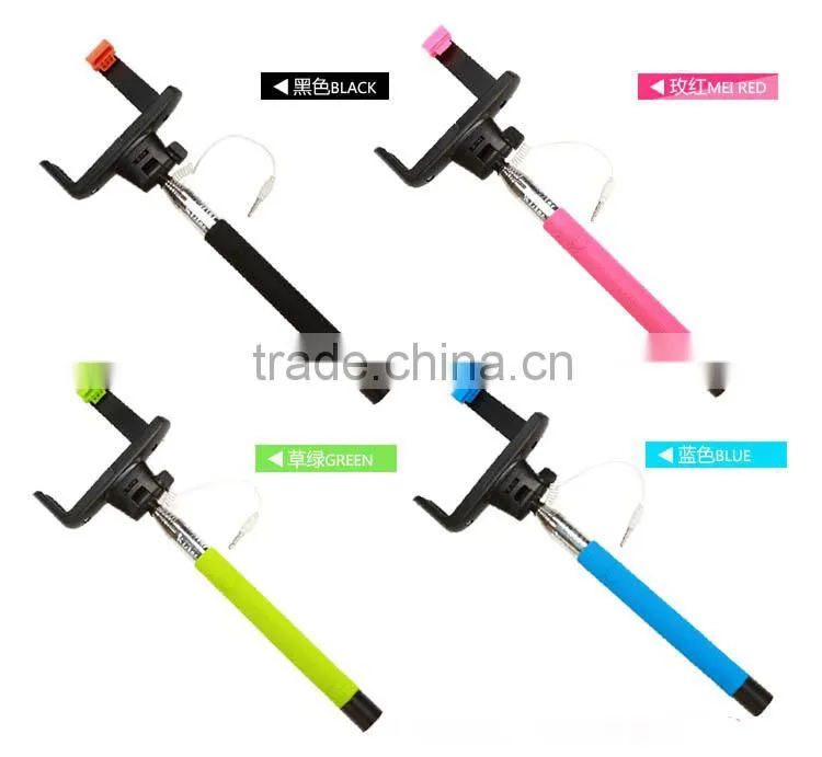 Wireless bluetooth selfie shutter stick with rechargeable,extendable selfie stick monopod for smartphone