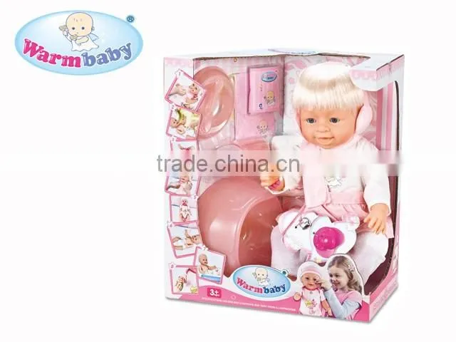 The doll can drink,pee and tear