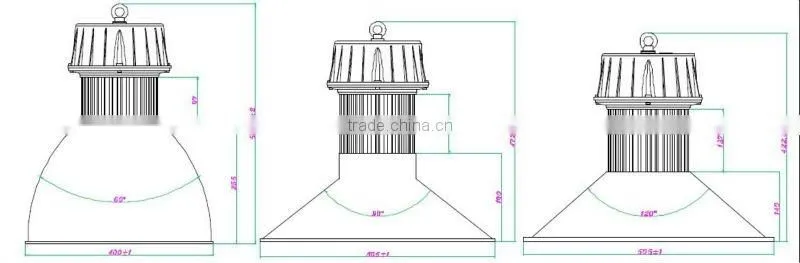 120W LED industry light, PMMA cover