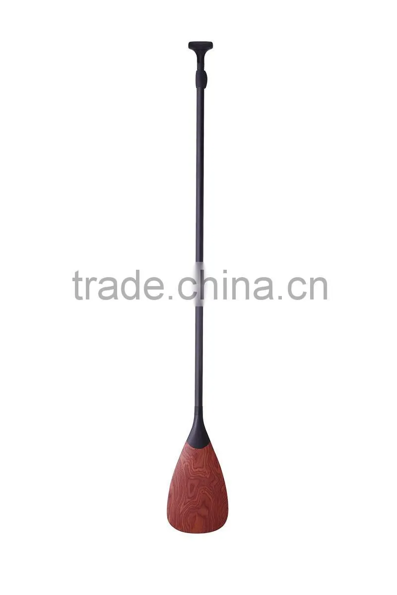 Carbon Fiber SUP Adjustable Length Wood Blade paddle