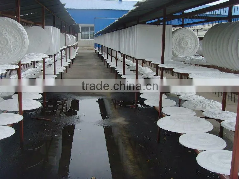 Green New Building Material Decorative Gypsum ceiling cornice factory with panel/pillars/corner design