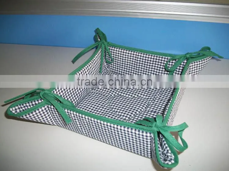 Customized Logo Cotton Bread Basket for Promotion and gift basket for home storage basket-7