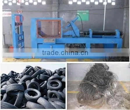 Hot china products waste tire recycling plants with full automatic processing system / used tyre shredder machine