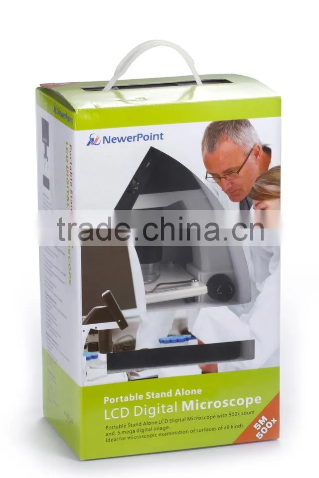 5M 1000X Desktop digital microscope with 3.5'' LCD screen
