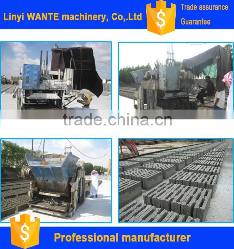 Merry Christmas WT12-15 WT10-15 concrete hollw block making machine for sale
