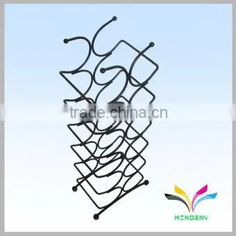 Kitchen accessory modern design metal wire red wine rack