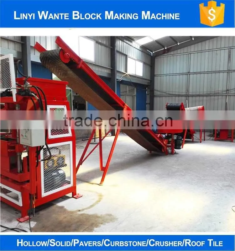 WT1-10 Automatic hydraulic eco interlocking compressed earth block machines in Russia