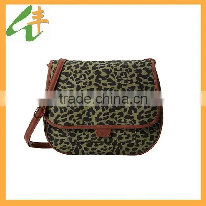 2014 popular animal printed shoulder strap bag men