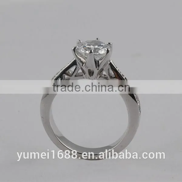 2015 Wholesale Finger Ring,Platinum Crystal Fashion Ring