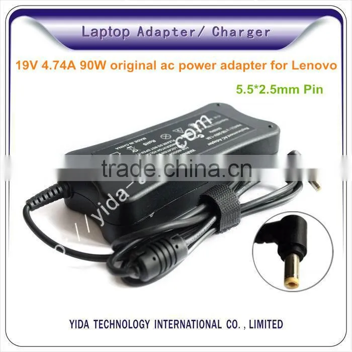 2016 best quality portable laptop charger adapter for lenovo 5.5*2.5MM pin