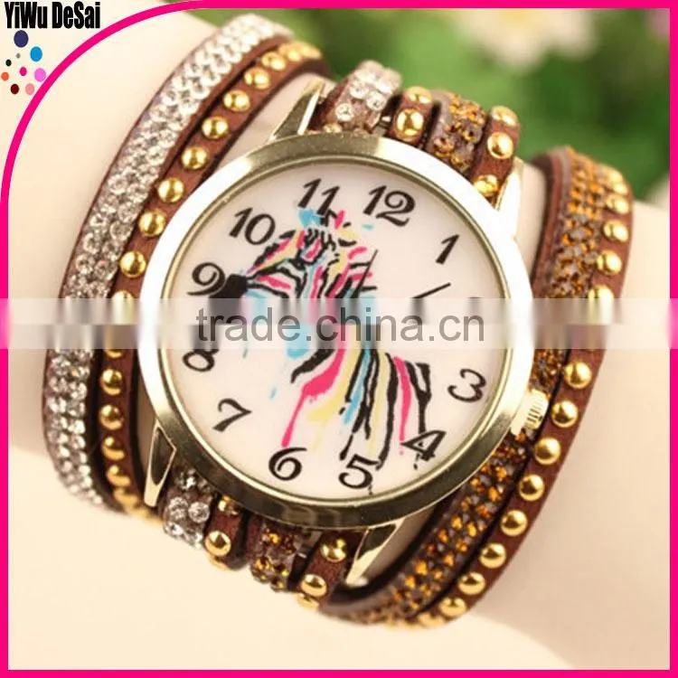 2016 new product leather Bracelet Watch wrist women watches