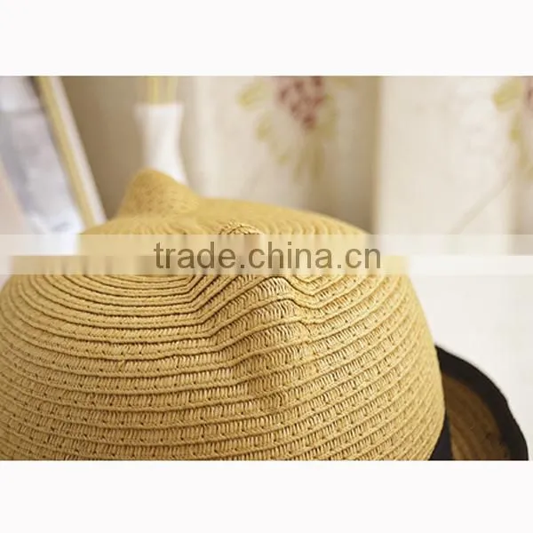 high quality Custom Cheap Fashion natural Straw Hats Made In China