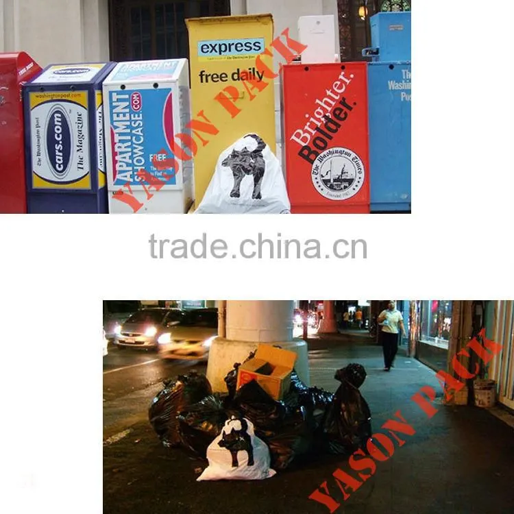 Yason outdoor leaf bag trash bag colorful leaf bag garbage bag