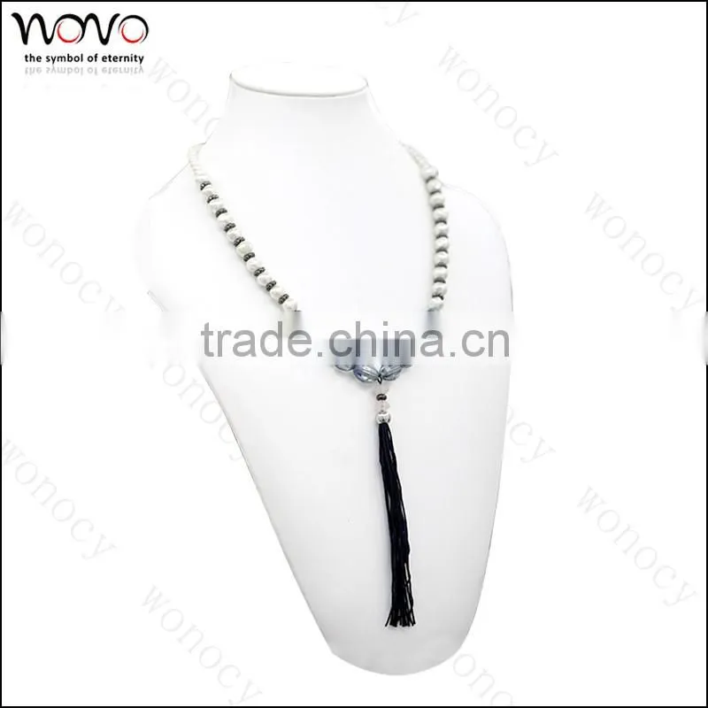 Brass alloy Necklace Jewelry Tassel Jewelry Beaded Jewelry