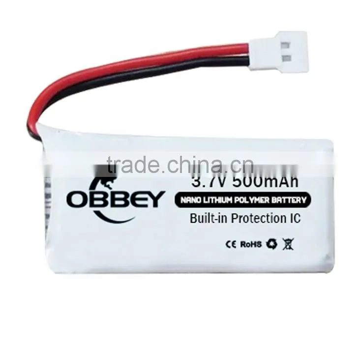 Hot selling 1S 500mAh mini rc helicopter camera lithim polymer battery for quadcopter
