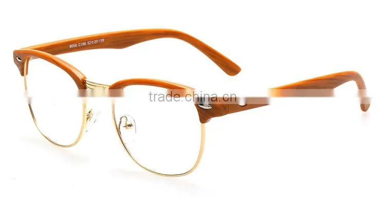 Plastic half frame glasses optical reading glasses