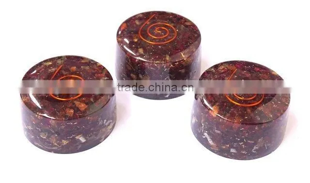 Garnet Orgonite Tower Buster : Energetic Space Protectors