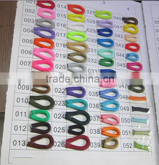 Hot sale rainbow paracord woven keychain, rainbow rope 550 to make keychain, rainbow 550 paracord survival keychain