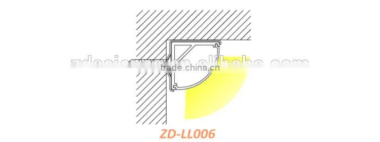 Aluminium Angle Bracket Corner Light With Plastic Cover