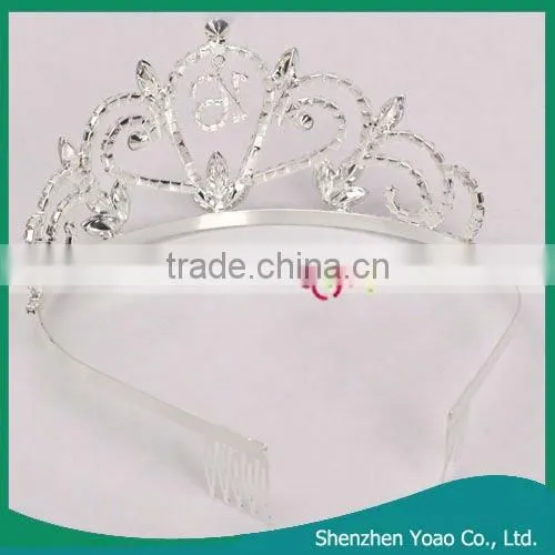 Gorgeous "16" Design Rhinestone Crown Headband