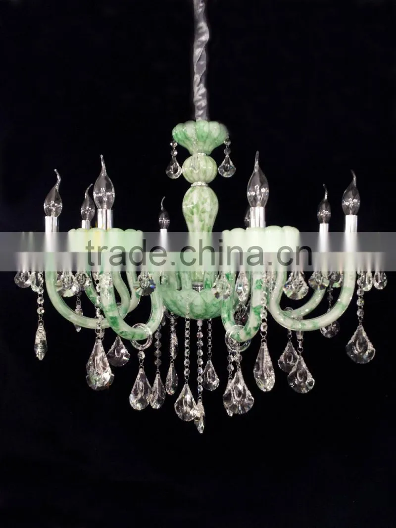 Vintage glass crystal led pendant light