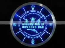 2015 New Design Blue Led Wall Clock