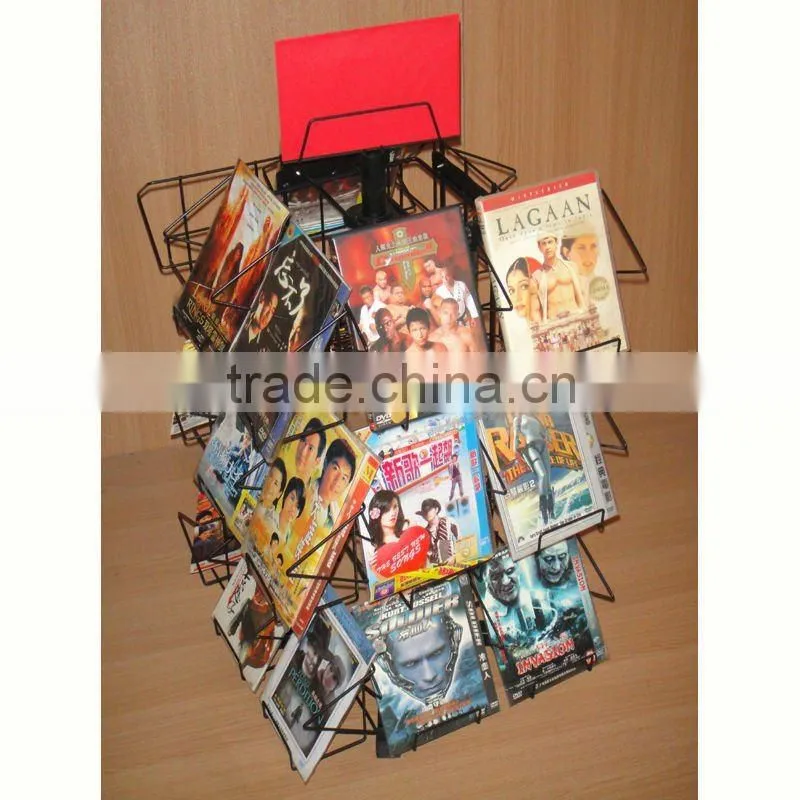 counter spinning dvd display stand