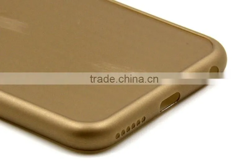 Ultra thin 0.6MM matte high protective blank case for iPhone SE with groove
