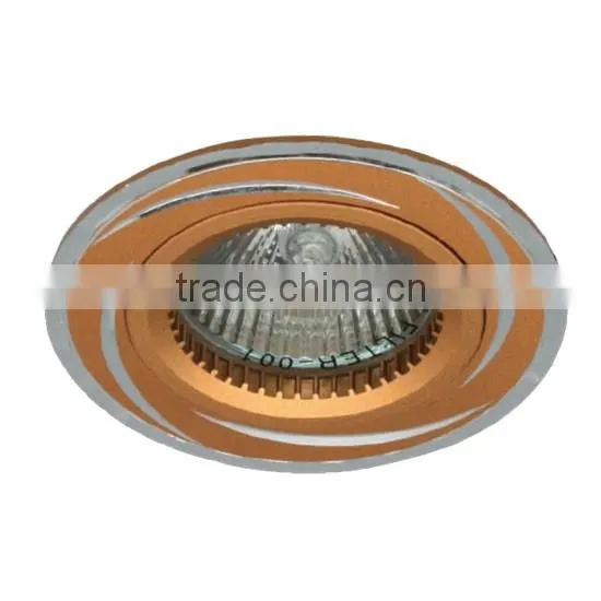 Round shape cheap price aluminum body gu10 bulb downlight