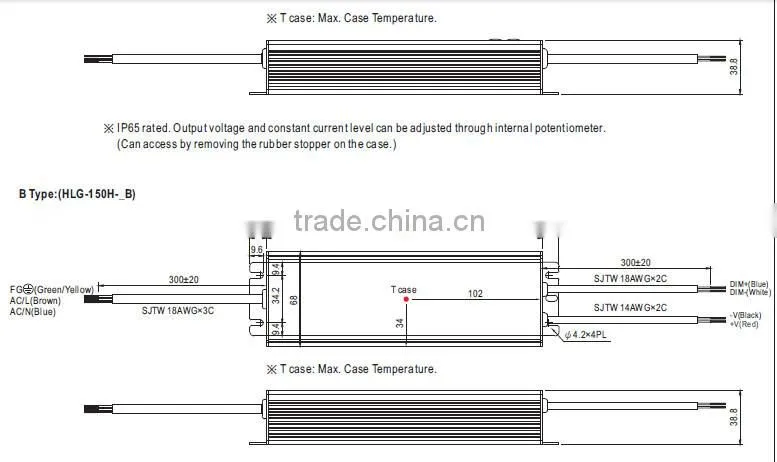 Meanwell 150W Switching Power Supply 150w 15v high power led driver