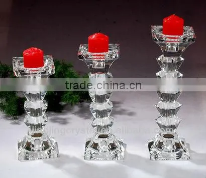 Colorful Crystal Candle Holders Wholesale Glass Wedding Candle Holderts Decoration Candle Holder