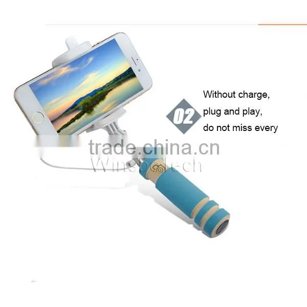 High quality extendable monopod smartphone selfie stick