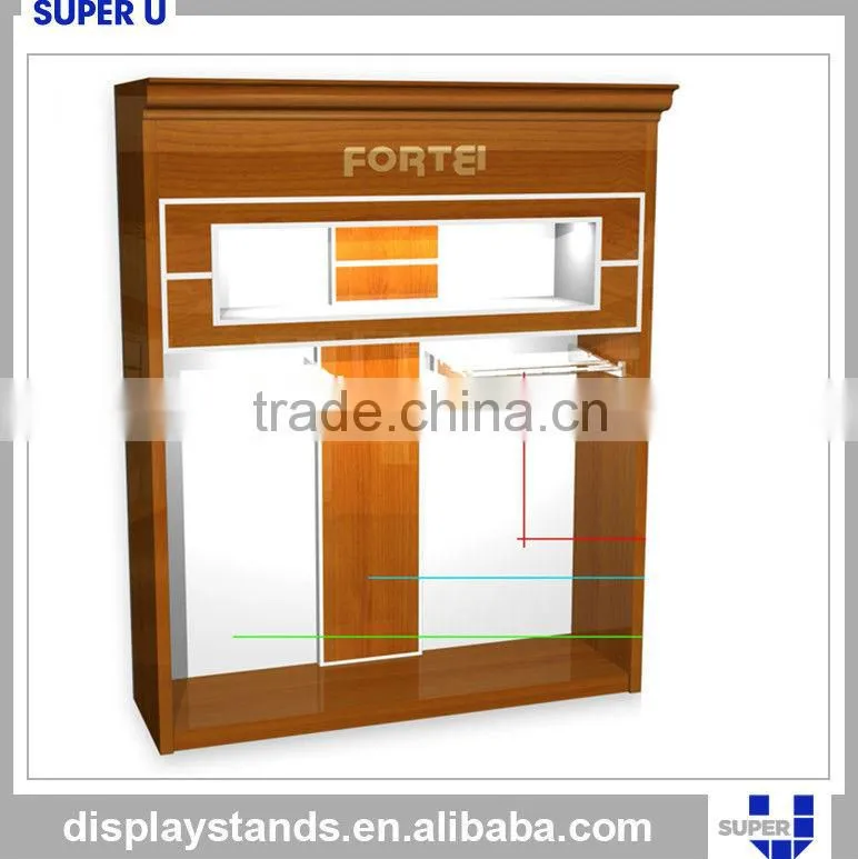 Tailor made Men clothes retail shop hanging display coat stand