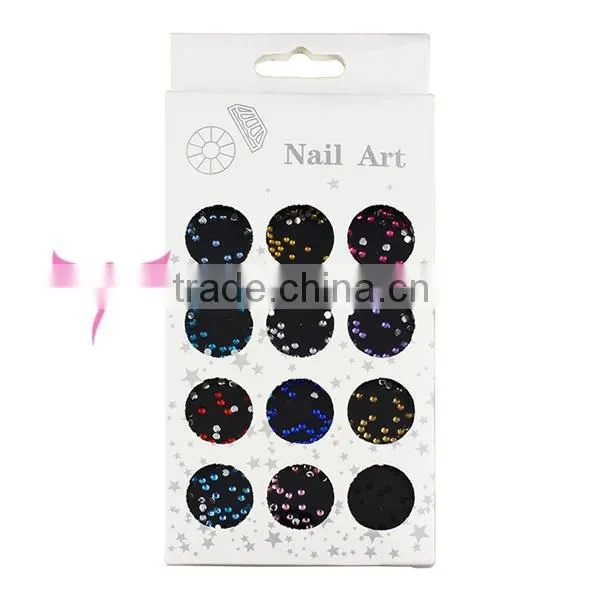 12 holes nail rhinestone box,nail decoration box,nail art rhinestone SS6