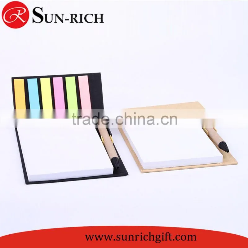 Custom sticky notes made in China wholesale sticky notepad set with pen