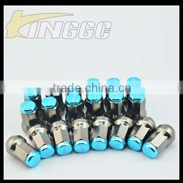 Super Lock Nut Aluminium Blue Racing Car Wheel Nuts